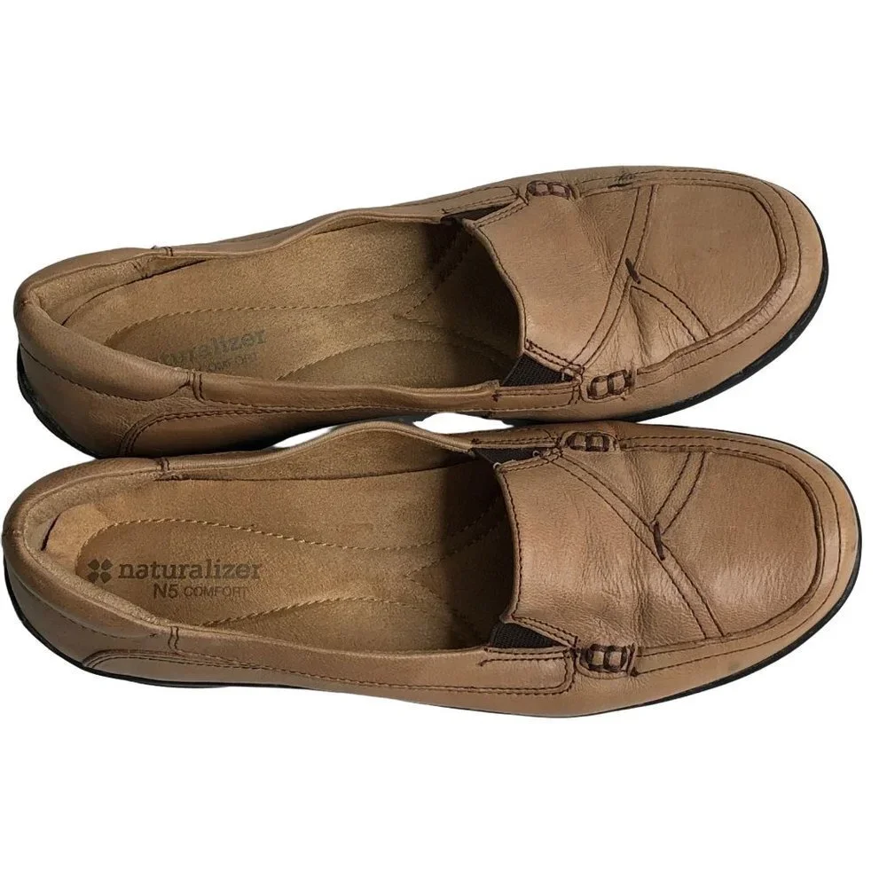 NATURALIZER  FIORENZA LEATHER LOAFER N5 COMFORT SHOES SIZE‎ 8N